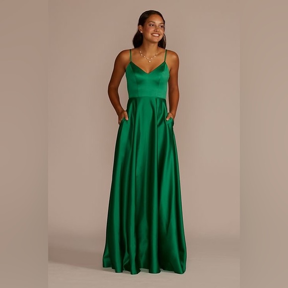 JULES AND CLEO satin spaghetti strap dress - Picture 2 of 14